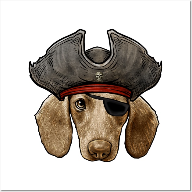 Dachshund Pirate Wall Art by whyitsme